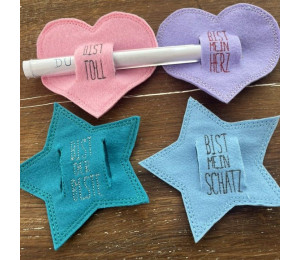 Stickserie - 9 ITH Herzen mit Schlitz